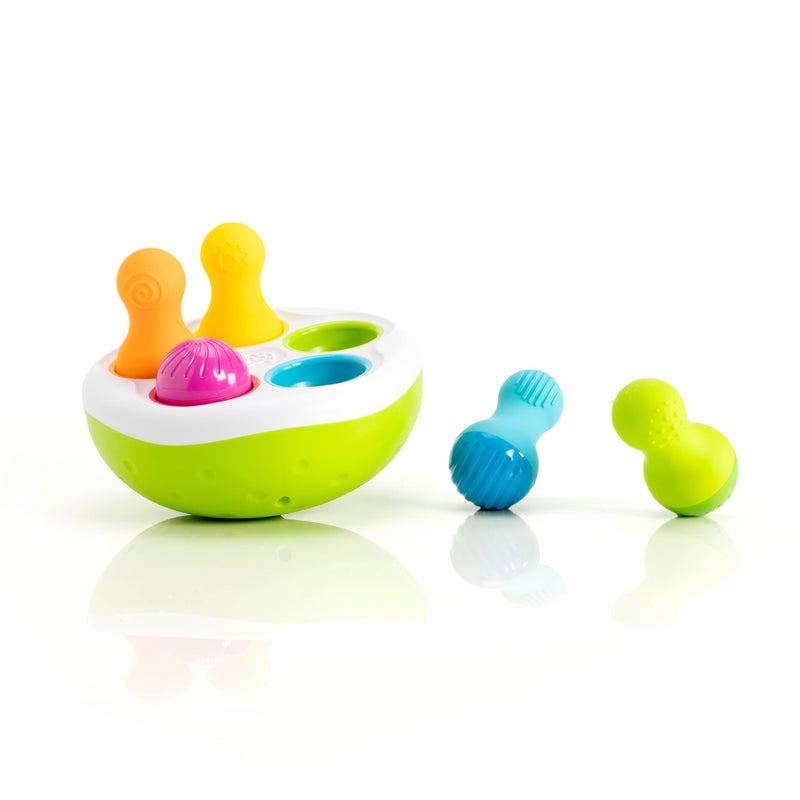 Fat Brain Toys Fat Brain Toys F248 Fat Brain SpinnyPins  Kids Preschool  Spinning and Sorting Building Sets  Early Development Toy for Babies Aged 18 Months and Older  Multicoloured  - Image 1