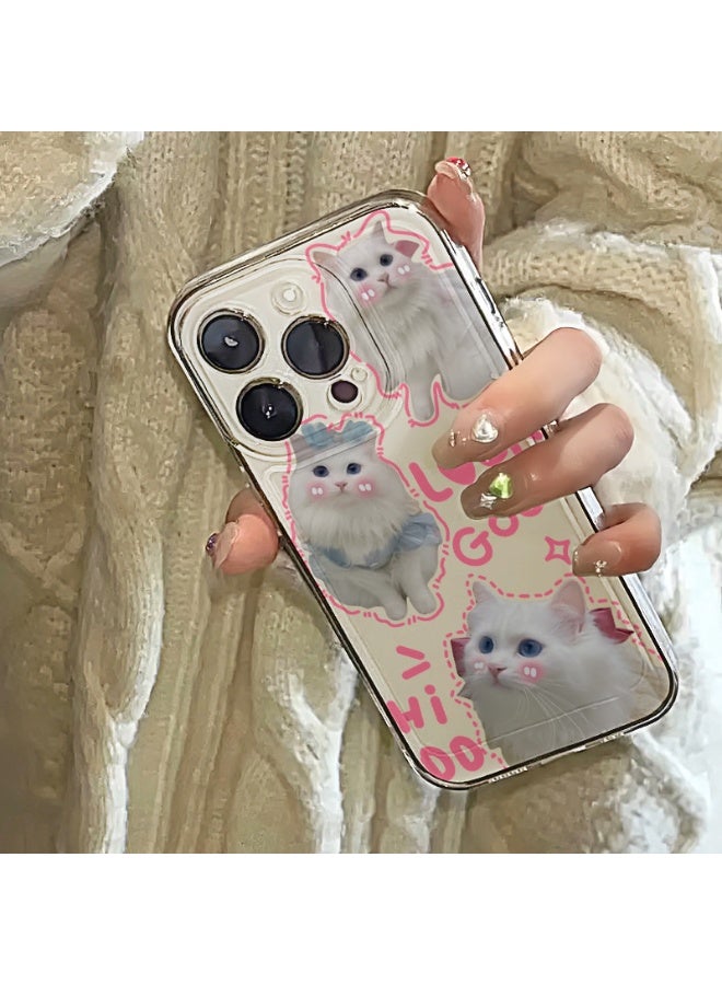 NIBEMINENT Three Adorable Kittens Protective TPU Case Cover For iPhone 16 Pro Max, Clear - Image 3