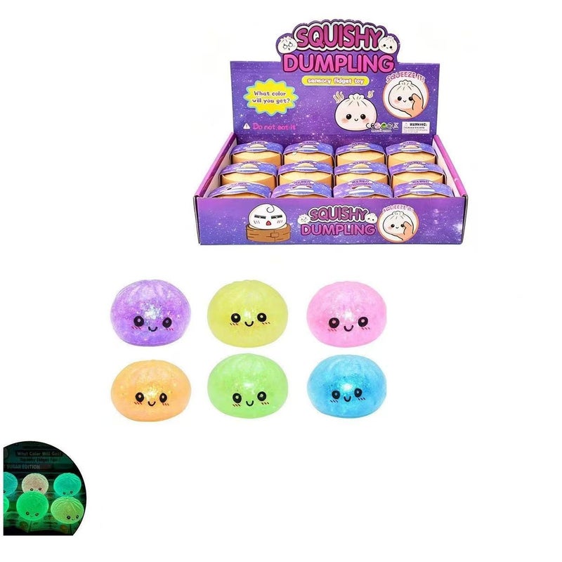 Rainbow Smiley Face Bun Squishy Stress Relief Blind Box Toy - Image 2