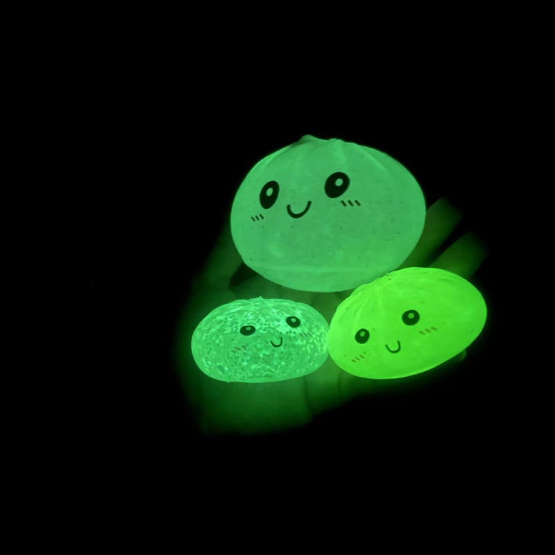 Rainbow Smiley Face Bun Squishy Stress Relief Blind Box Toy - Image 5