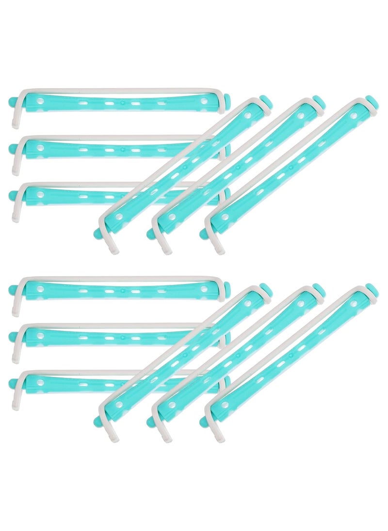 Healeved Healeved 12PCS Perm Rods Curling Rods for Short Hair Women Hair Rollers Hair Curlers Hair Perm Rods Hair Curling Tools 