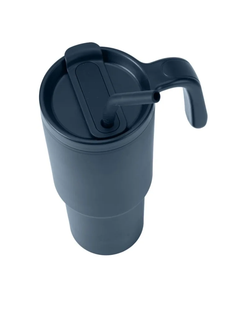 Hans Larsen Hans Larsen Forza 360 Recycled Stainless Steel Tumbler Eco-Friendly Spill-Proof Tumbler with 360° Branding Best for Men Women &amp; Kids - 900 ml Navy Blue
