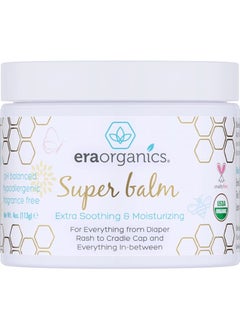 Era Organics Healing Ointment for Babies - USDA Certified Organic Natural Gentle Moisturizer for Sensitive Skin Prone To Baby Eczema, Cradle Cap (Infant Seborrheic Dermatitis), Rashes & Hives (4 oz.)  - Image 1