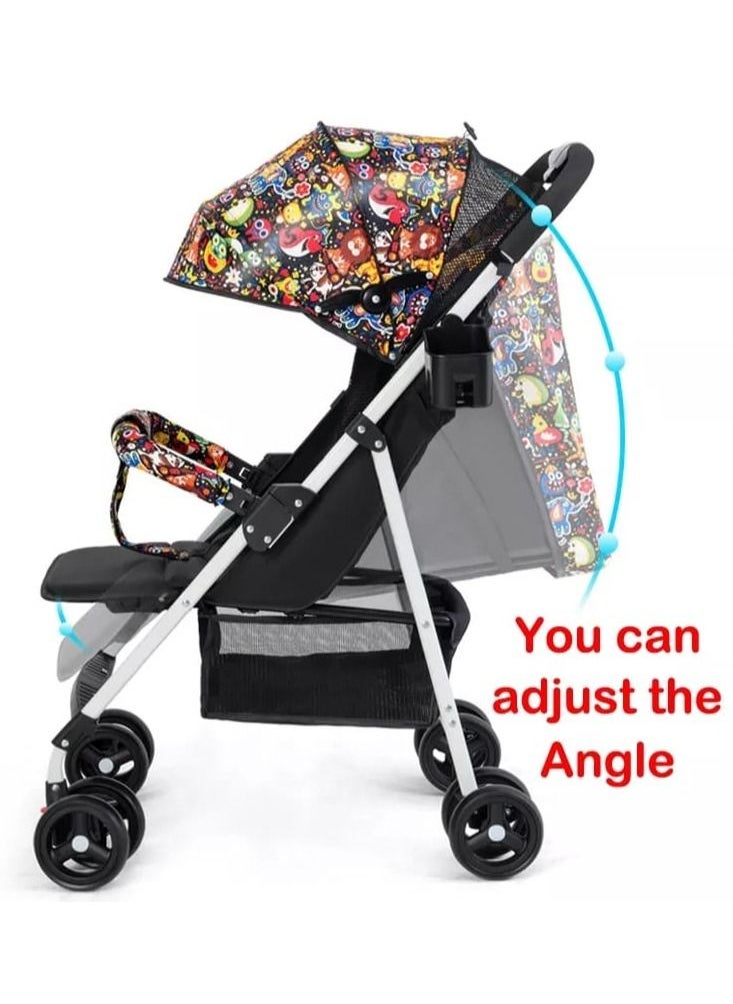 Generic Lightweight Baby Stroller Two Way One Button Portable Folding Baby Carriage Stroller Newborn Stroller Sleeping Basket  - Image 2