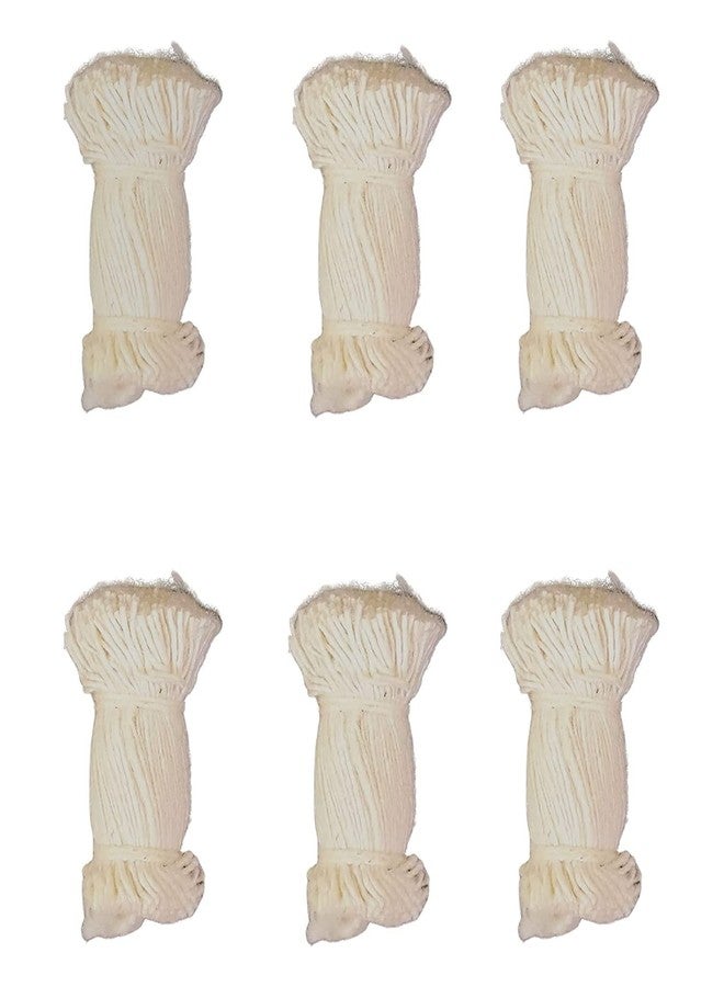 Magic Providers 365 Vathulu Cotton Long Wicks for Diya - (Pack of 365 Each) Set of 6 | Lambi Diya Jyot Batti |Jot Wick|Karthika Masam Deepam Pooja Vathulu - Total 2190 Baati Bati Pooja Aarti Wicks - Image 1