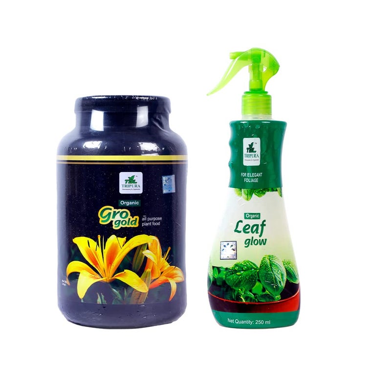 TBL TRIPURA DESTINATION FOR ASPIRATION TBL Tripura Destination for Aspiration Organic Leaf Glow 250 ml and Gro Gold 2 Kg  - Image 1