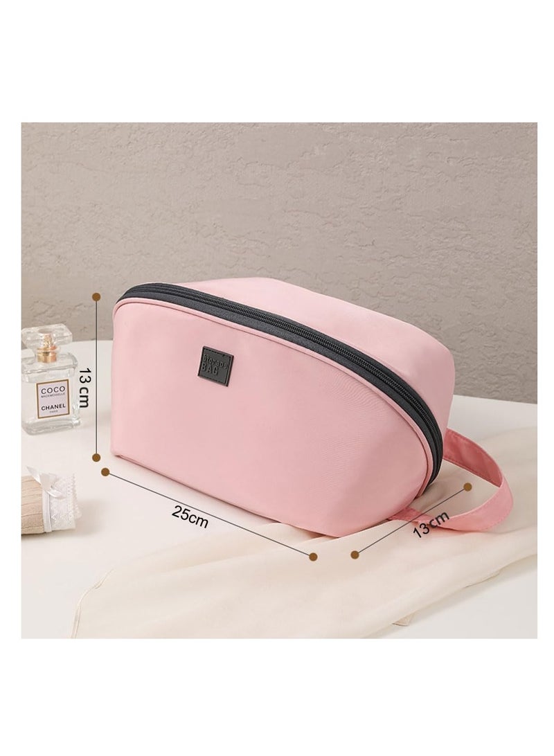 منظم تخزين الملابس الداخلية، حقيبة كبيرة لتنظيم السفر للأمتعة، حقيبة تنظيم أشتات للنساء والفتيات، حقيبة مستحضرات تجميل محمولة للاستخدام في الهواء الطلق، حقيبة سفر بسحاب مع مقبض لجوارب السراويل وحمالة الصدر - Image 2