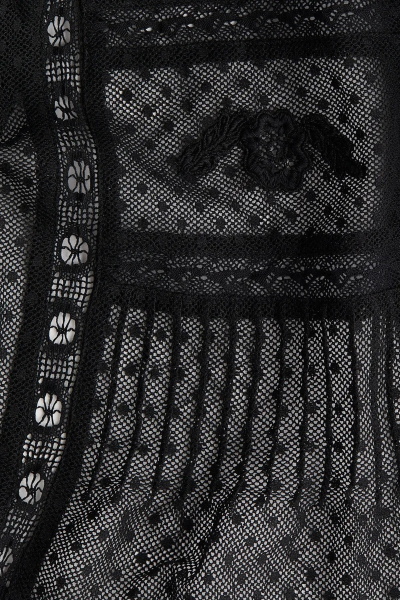 اتش اند ام بلوزة شبكية بنمط بلومتي