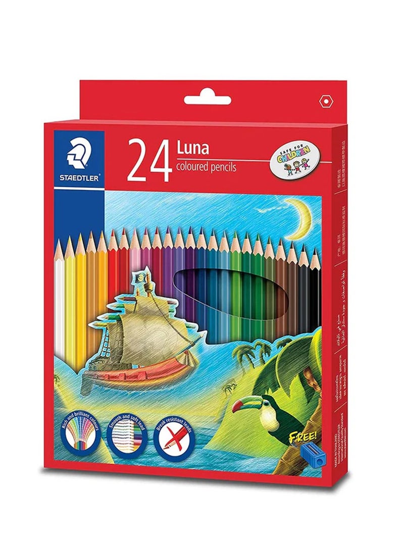 STAEDTLER أقلام تلوين لونا 24 قطعة متعددة الألوان  - Image 1