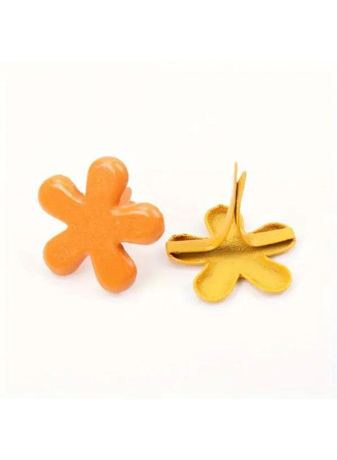 20pcs Mini Flower Brads Metal Floral Fasteners For Scrapbooking Card Making DIY Crafts - Image 3