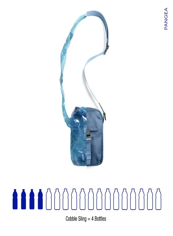 DailyObjects PET Deep Sea Cobble Sling Crossbody Bag for Men & Women I 100% Recycled from Used Plastic Bottles I Stylish, Durable, Travel Friendly Handbag with MultiIutility | Handcrafted In India - Image 3