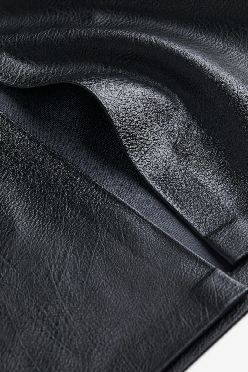 H&M Coated pencil skirt