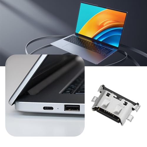 ECSiNG 4 قطع موصل شحن منفذ USB Type C متوافق مع Huawei Matebook D15 Boh-WAQ9R قطع غيار استبدال - Image 3