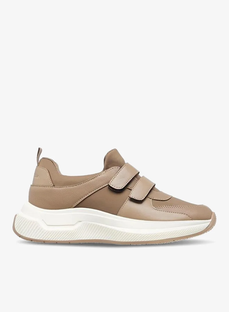 Flora Bella By Shoexpress Panelled Sneakers with Hook and Loop Closure