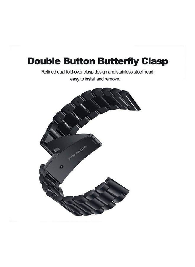 NIBEMINENT Replacement Band For Huawei Watch GT 2/Honor MagicWatch 2 Black - Image 5