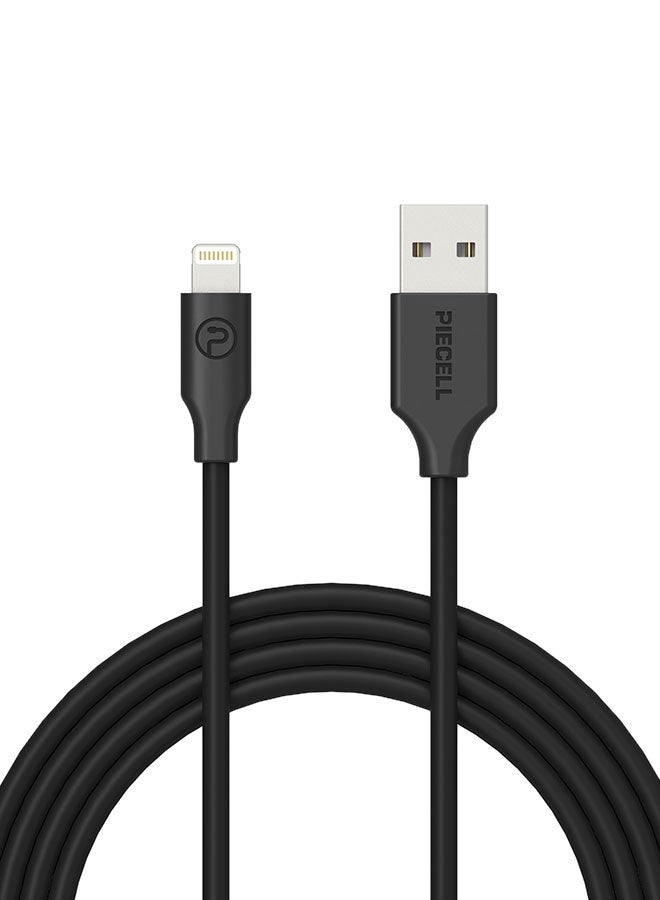 بايسيل كابل آيفون، كابل لايتنينج دائري بطول متر واحد، أسود اللون، ماركة بيسيل