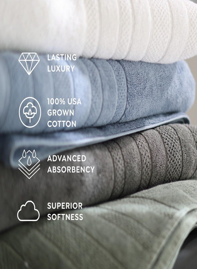 1888 Mills 725 GSM Premium 100% Cotton Bath Towels - Pack of 4 Luxury Bath Towel Set, 725 GSM, Super Soft & Highly Absorbent - Quick-Dry Plush Texture for Bathroom, Spa & Gym Use, Dark Grey - Image 5