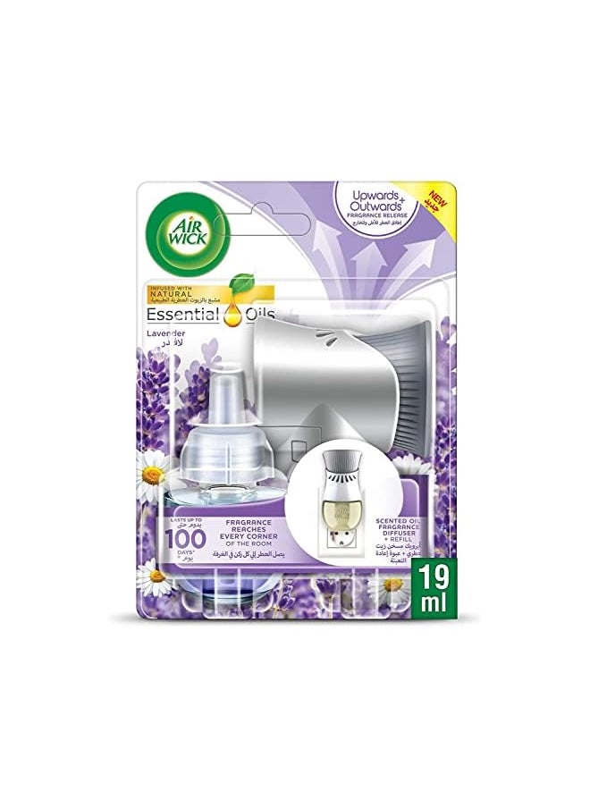 Air Wick - Freshener Electrical Plug In Kit With Essential Oil Diffuser Lavender 19 Ml - Image 1