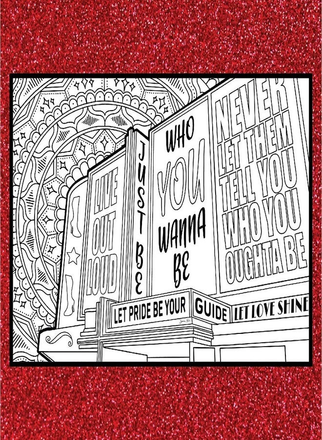 Coloring Broadway - Kinky Boots Inspired Coloring Pages (Set of 4) “Raise You Up” Collection, Broadway Musical Merchandise, Matte Card Stock (8 1/2” x 11”), Ideal Gift for a Broadway Theater Lover - Image 5
