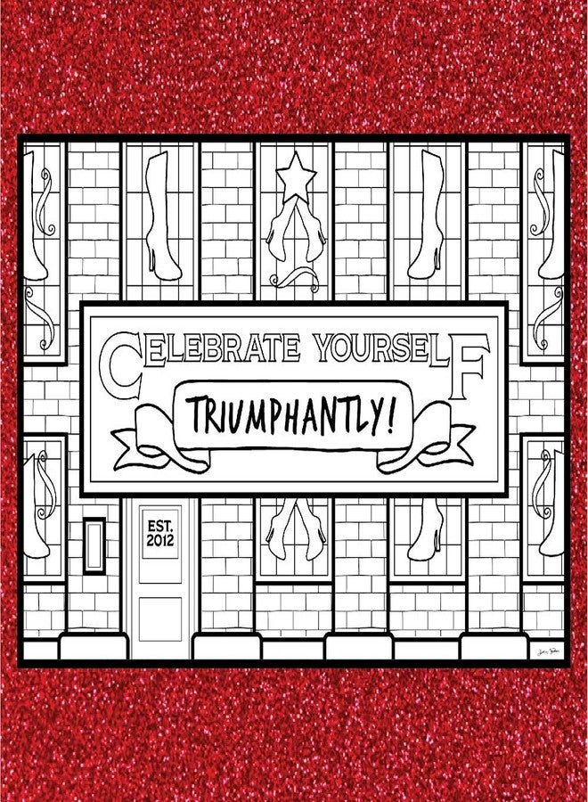 Coloring Broadway - Kinky Boots Inspired Coloring Pages (Set of 4) “Raise You Up” Collection, Broadway Musical Merchandise, Matte Card Stock (8 1/2” x 11”), Ideal Gift for a Broadway Theater Lover - Image 3