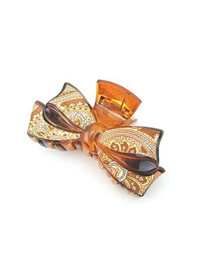Meilliwish Noble Beautiful Lady Hair Claw Clip(D91)(BowBrown)  - Image 2