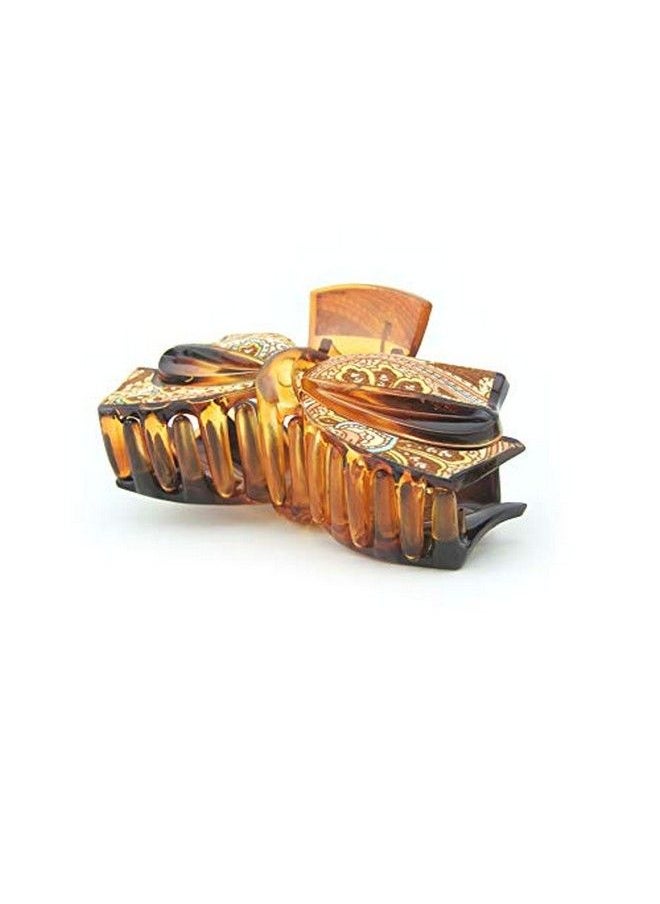 Meilliwish Noble Beautiful Lady Hair Claw Clip(D91)(BowBrown)  - Image 3