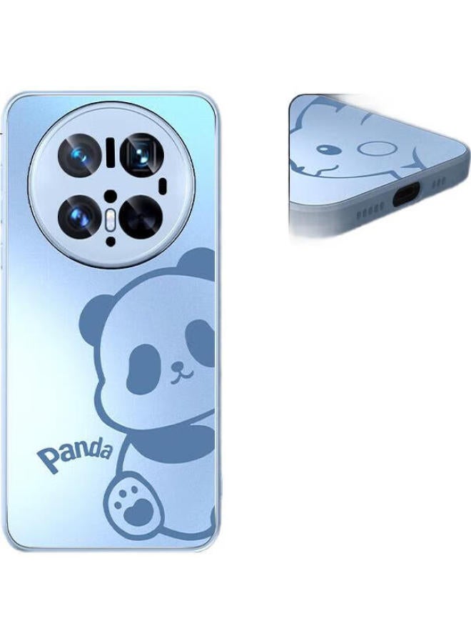 Xp Suitable For Huawei Mate 70 Pro Phone Case, Full Lens Protection, Mate 70 Pro+ Ultra-Thin Heat Dissipation, Frosted Cartoon Design, Shockproof, Business Style, High-End Feel - Distant Mountain Blue, New Arrival - Image 1