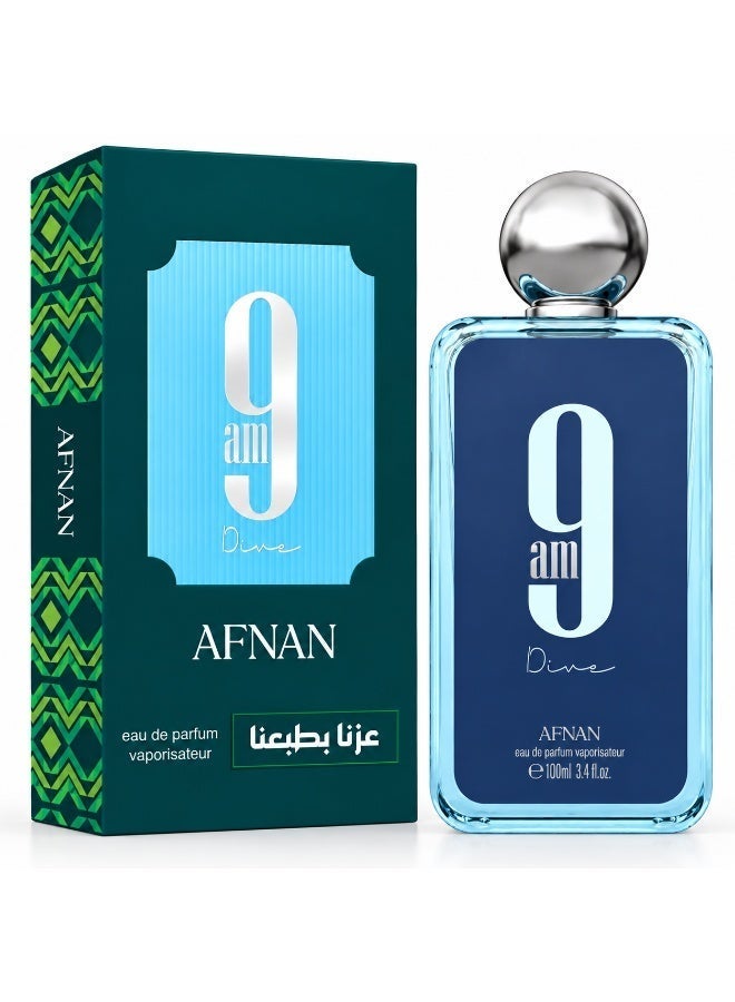 Afnan 9 AM Dive Eau De Parfum National Day Edition 100 ML - Image 1