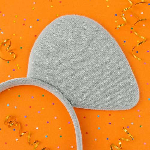 TopTie Elephant Plush Animal Headbands for Decorations, Ear Horn Hair Hoop for Kid & Adult, Dress-Up Party Supplies - Image 3