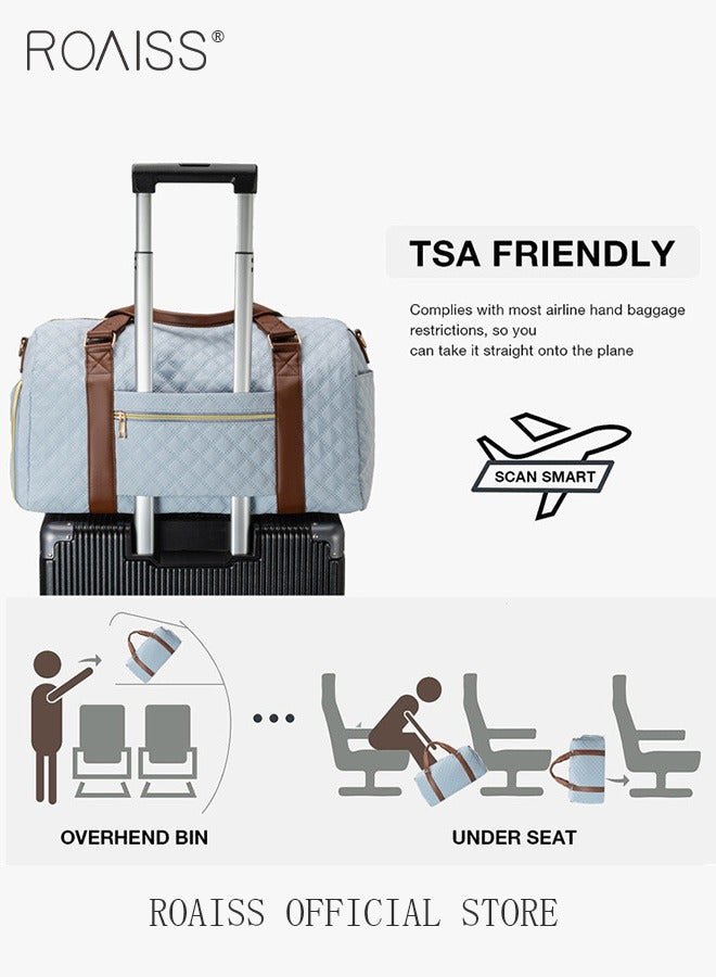 roaiss Minimalist Duffel Bag Large Capacity Waterproof Gym Bags Unisex for Fitness Training Outdoor Travel with Adjustable Hardware Buckle and Comfortable Handheld Suitable for Women or Men - Image 4