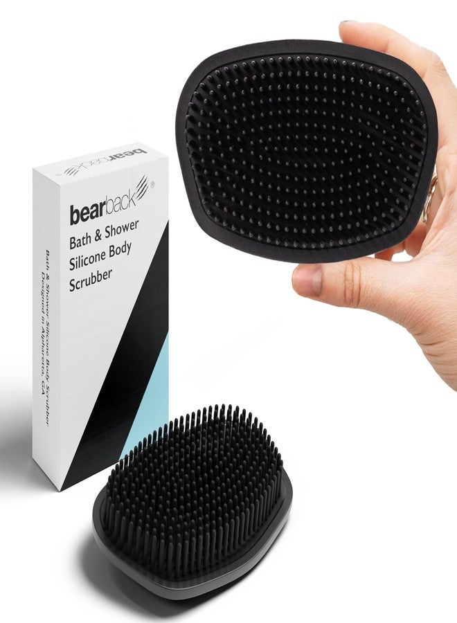 Bearback Body Scrubber Attachment: Premium Silicone Scrub Brush for Bath & Shower. Fits Original Bearback Handle. American Small Business - Image 1