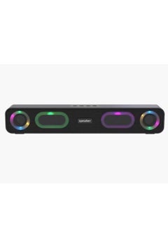 Gamma Portable Chargable Bluetooth Sound Bar Speaker RGB Heavy Bass Usb Sd Card Aux GT -419 Black RGB GAMING  - Image 1