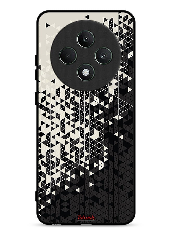Tolwak Oppo Reno12 F 5G Protective Case Cover Pattern Digital Art Triangle - Image 1
