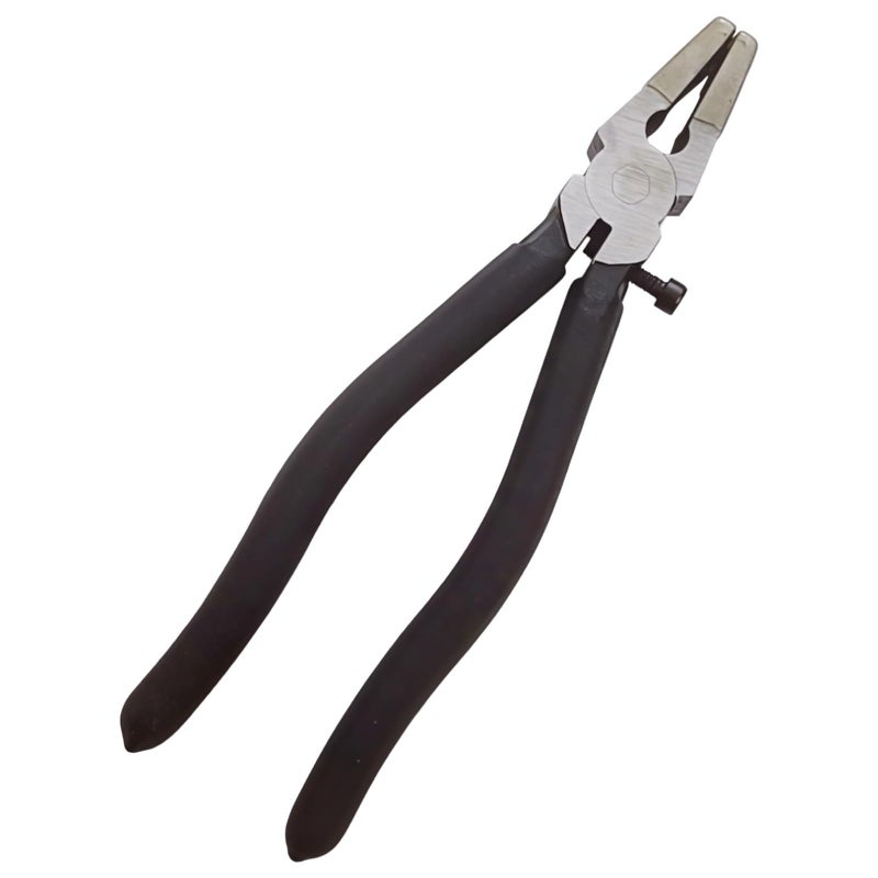 Glass Breaking Pliers 21cm Flat Jaw With Insulated Handle Keychain And End Clip Installation Tool - Image 2