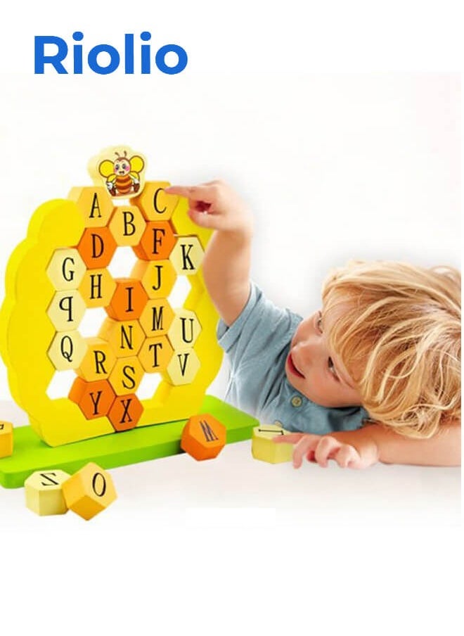 Bees Spelling Wooden Stacking Alphabets Blocks Educational Toy - pzsku/Z5B2B3C9B8D4901EF7666Z/45/_/1728619381/cd0429ef-0482-4787-a384-97ec418c052e