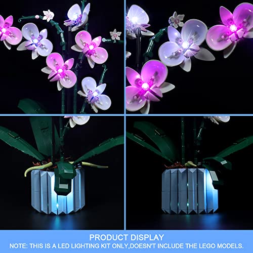 VONADO LED Light Kit Compatible with Lego Orchid 10311, Lighting Set Compatible with Lego 10311 Artificial Plant Building Set with Flowers (Lego Model Not Included) - Image 5