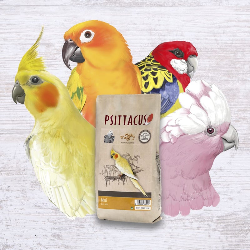 Psittacus Mini 1 lb | Complete Pellet Diet for Cockatiels, Conures and Cockatoos | Premium Food for Birds, 100% no-GMO - Image 5