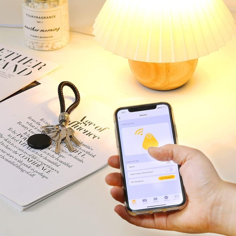 مكتشفات بلوتوث، مكتشف مفاتيح تذكير متوافق مع المكتشف الذكي – لا رسوم شهرية، متتبع بلوتوث مع تنبيه مسموع بقوة 100 ديسيبل للمفاتيح والمحافظ والحيوانات الأليفة وغيرها (قطعتان) - Image 4