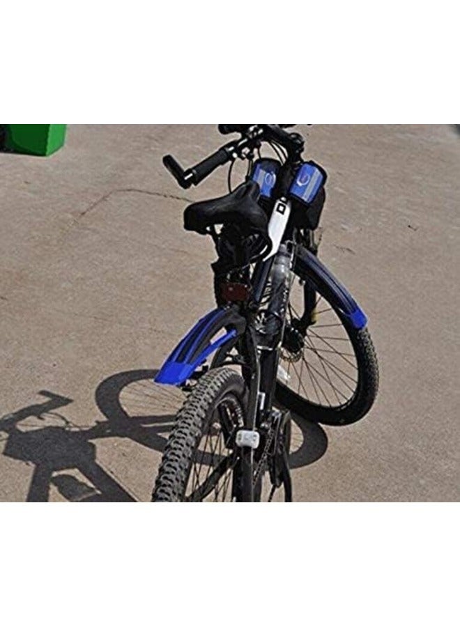Generic Adjustable road mountain bike bicycle cycling tire front/rear mud guards fenders set (blue, cm010b) - Image 2