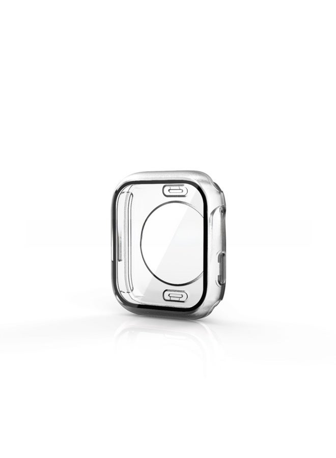 Applicable To Apple Watch Iwatch9/8/7/6 Waterproof Protective Shell Ultra49mm Case Film All-in-One Watch Case-Color:Original Machine Silver (bare Film)-Exterior Dimension:S10 - 46mm (10th Generation) - Image 3