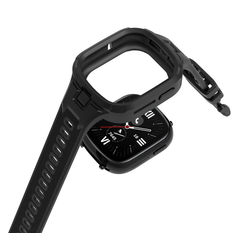 erorex For Honor Watch 4 Solid Color Integrated Tpu Watch Band(White) - Image 5