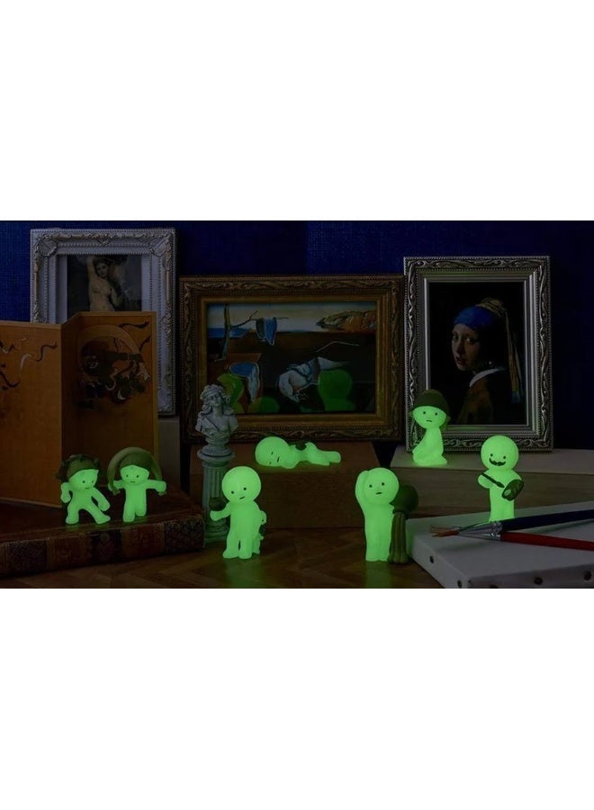 Smiski Museum Series Collectible Figure - Glow-in-the-Dark Fine Art Theme Mystery Blind Box Cute Desk & Room Décor - Image 3