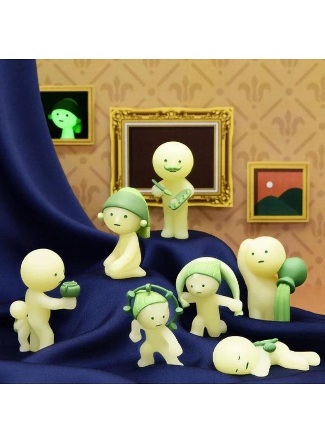Smiski Museum Series Collectible Figure - Glow-in-the-Dark Fine Art Theme Mystery Blind Box Cute Desk & Room Décor - Image 2