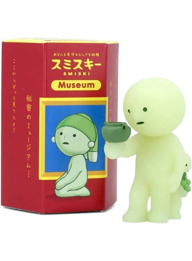 Smiski Museum Series Collectible Figure - Glow-in-the-Dark Fine Art Theme Mystery Blind Box Cute Desk & Room Décor - Image 1