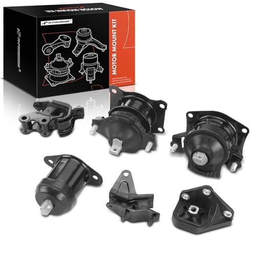 A-Premium 6PCS Engine Motor Mount and Transmission Mount Kit Compatible with Honda Accord 2003 2004 2005 2006 2007 2.4L, Replace# 50830SDAA04, 50830SJAE01 - Image 1