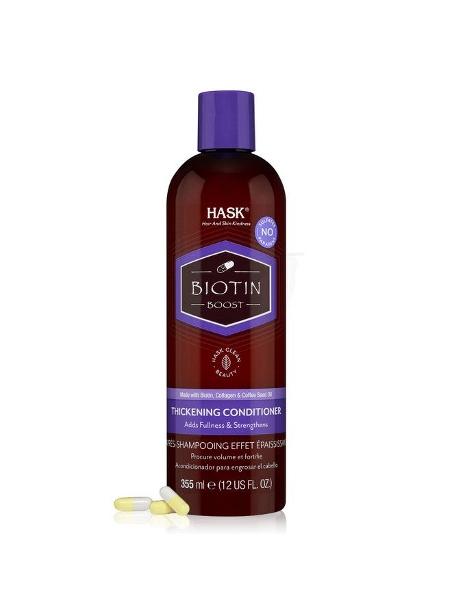 HASK Biotin Boost Thickening Conditioner 355Ml | For Thin & Fine Hair Type | Provides Volume & Thickness | Sulfate & Paraben Free - Image 1