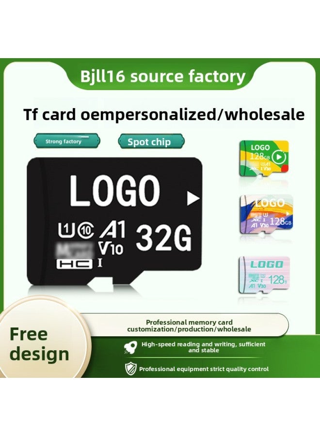 Tf Card Memory Card Customization Factory Wholesale High-speed Sd64G Monitoring Memory Card 128G Driving HD Recording Card 
