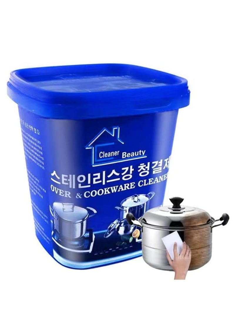 Heavy-Duty Oven & Cookware Cleaner Powder (500g) – Multi-Purpose Cleaning Paste for Stainless Steel, Pans, Grills & Stovetops – Powerful Burnt Grease & Stain Remover - Image 1