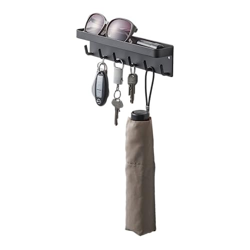YAMAZAKI home Yamazaki Home Magnetic Key Rack with Tray Steel One Size Black 