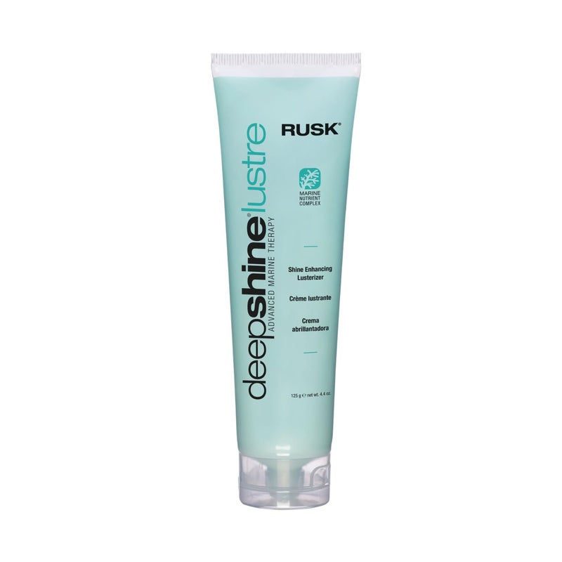 Rusk Deepshine Shine Enhancing Lusterizer - Frizz Control Styling Cream for Shiny Hair - Heat Protectant Styling Product for All Hair Types - Lightweight, Moisturizing (4.4 oz) - Image 2